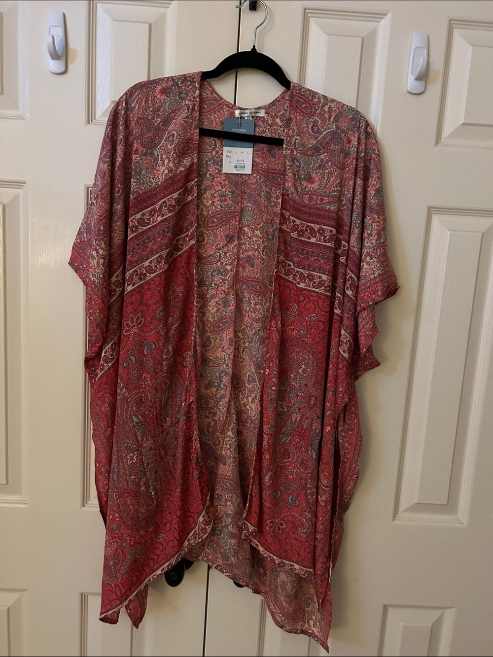 Karma Highway “nwt” Paisley Open Kimono one size